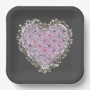 Assiettes En Carton Bon Amour Charme