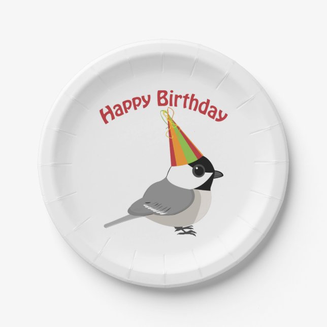Assiettes En Carton Bon Poulet d'anniversaire (Devant)