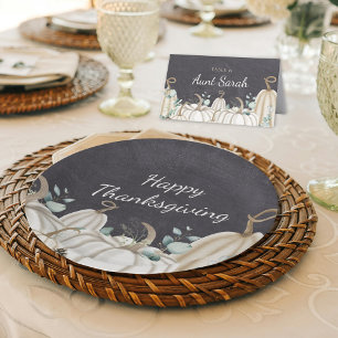 Assiettes En Carton Bon thanksgiving agricole Citrouille rustique