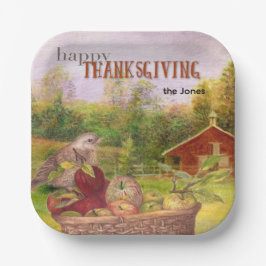 Assiettes En Carton Bon thanksgiving Apple Harvest