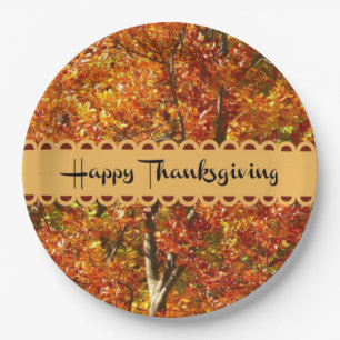 Assiettes En Carton Bon thanksgiving, Couleurs Automnes,