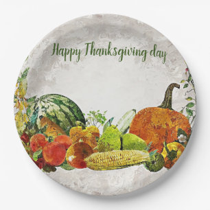 Assiettes En Carton Bon thanksgiving jour