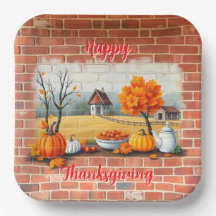 Assiettes En Carton Bon thanksgiving Moderne Belle Automne