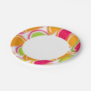 Assiettes En Carton Bonbon de gelée colorée