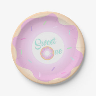 Assiettes En Carton Bonbons Une Fête d'Anniversaire Plaques de Donut