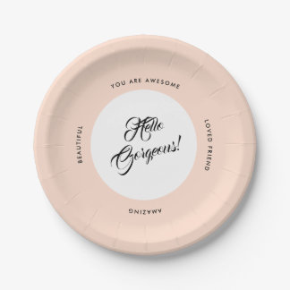 Assiettes En Carton Bonjour Anniversaire Magnifique, Filles Night Out