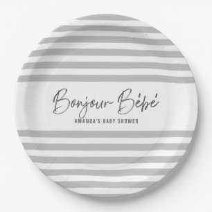 Assiettes En Carton Bonjour Bebe