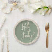 Bonjour Bébé Minimaliste Sexe Baby shower neutre