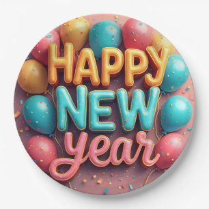 Assiettes En Carton Bonne année