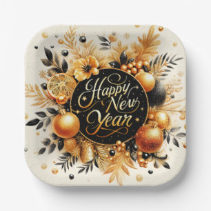 Assiettes En Carton Bonne année