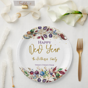Assiettes En Carton Bonne année