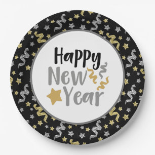 Assiettes En Carton Bonne fête du Nouvel An