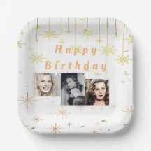 Bonne Parties scintillant or d'anniversaire toutes