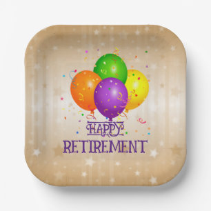 Assiettes En Carton BONNE RETRAITE...Faisons la fête !