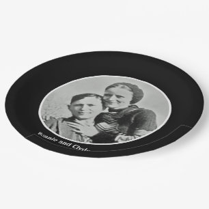 Assiettes En Carton Bonnie et Clyde
