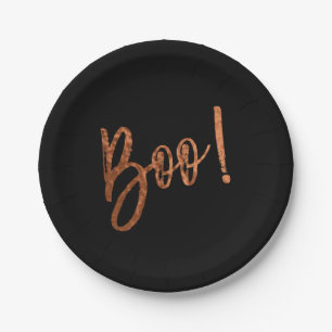 Assiettes En Carton Boo ! Plaques Halloween modernes