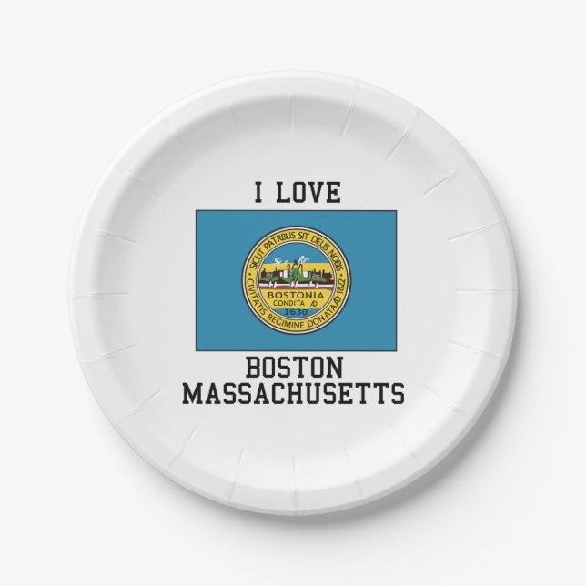 Assiettes En Carton Boston, le Massachusetts (Devant)