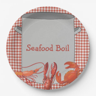 Assiettes En Carton Bouche de fruits de mer