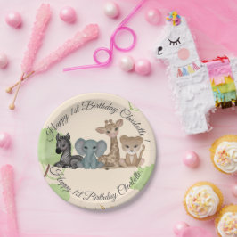 Assiettes En Carton Bouddles 1er anniversaire