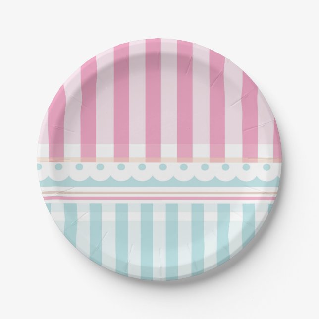 Assiettes En Carton Boulangerie Boulangerie Boulangerie Baby shower Pl (Devant)