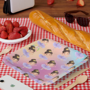 Assiettes En Carton Boule de princesse pourpre