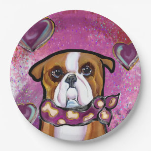 ASSIETTES EN CARTON BOULEDOGUE