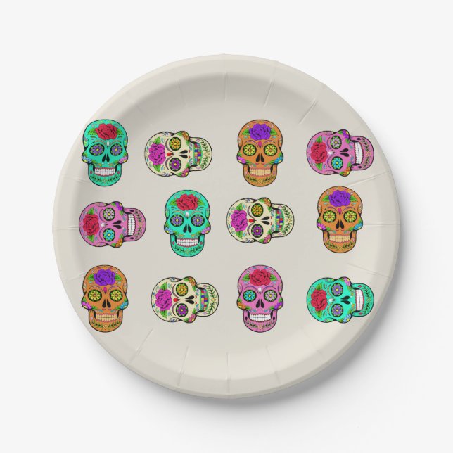 Assiettes En Carton Boules à sucre Plaque en papier (Devant)