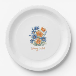 Assiettes En Carton Boutons de printemps