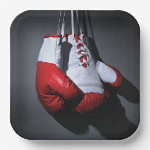 Assiettes En Carton Boxing gloves