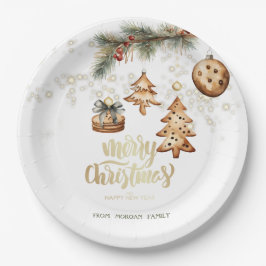 Assiettes En Carton Branche d'arbre, Ornements, Étoiles
