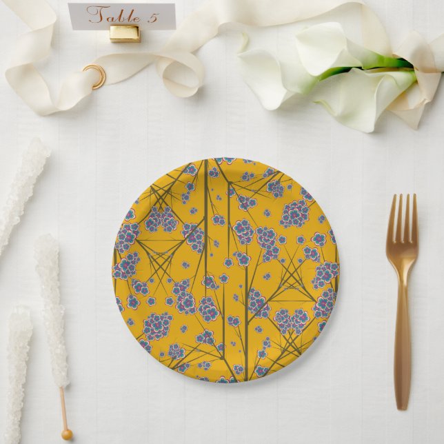 Assiettes En Carton Branches particulières Plaques en papier 7" (Mariage)