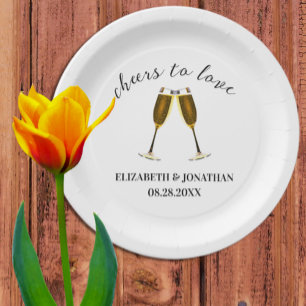 Assiettes En Carton Bravo pour aimer les lunettes de champagne