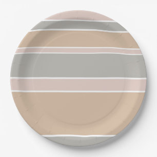 Assiettes En Carton Brayures beiges