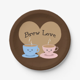 Assiettes En Carton Brew Love ! Coffee Mugs