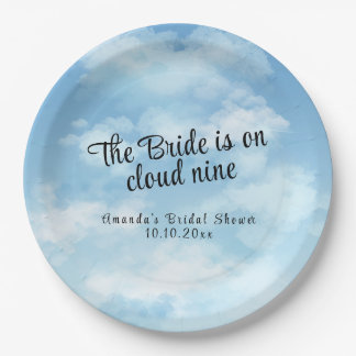 Assiettes En Carton Bride Is On Cloud Nine Bridal Shower