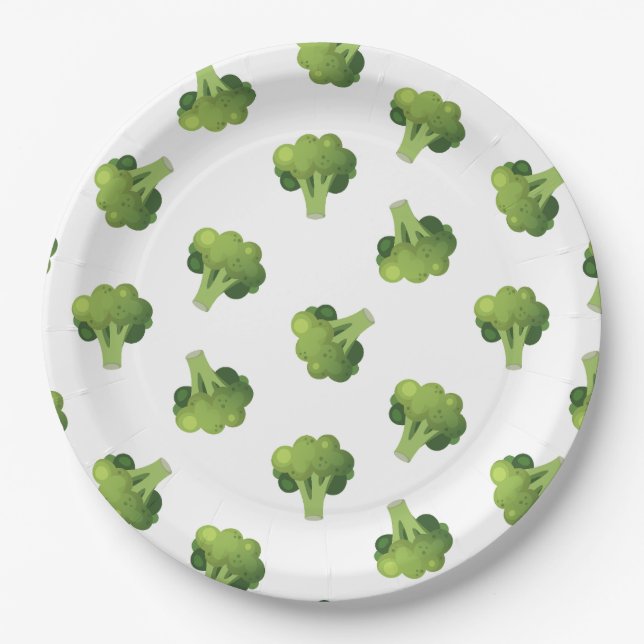 Assiettes En Carton Broccolini (Devant)