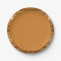 Brown Motif Designer Round