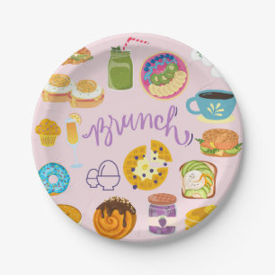 Assiettes En Carton Brunch Squad