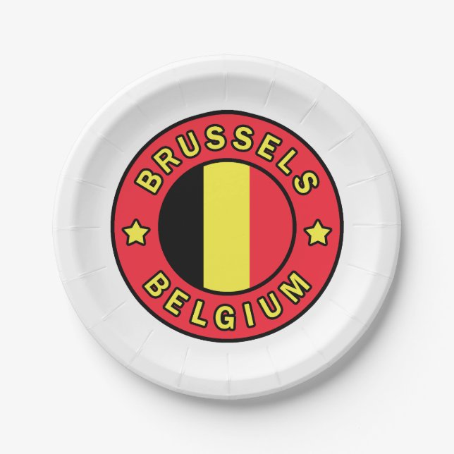 Assiettes En Carton Bruxelles Belgique (Devant)