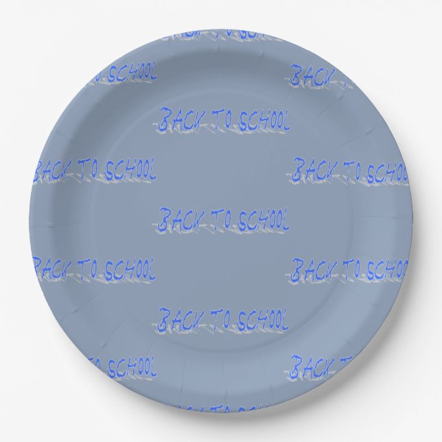 Assiettes En Carton BTS bleu foncé (Devant)