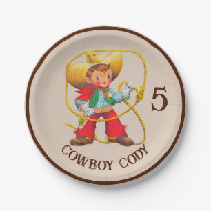 Assiettes En Carton Buckaroo Cowboy's Birthday Nom et âge