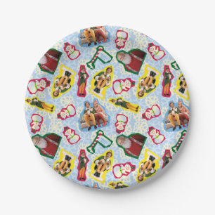 Assiettes En Carton Buddy l'Elf et Père Noël le Motif du pôle Nord
