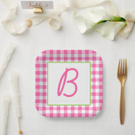 Assiettes En Carton Buffalo plaqué monogramme