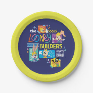 Assiettes En Carton BUGS BUNNY BUILDERS™ Le Collage des Looney Builde
