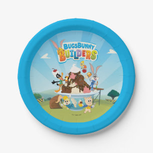 Assiettes En Carton BUGS BUNNY BUILDERS™  Looney Builders Glace