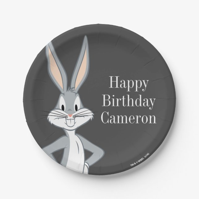 Assiettes En Carton BUGS BUNNY™ | Stare-lapin (Devant)