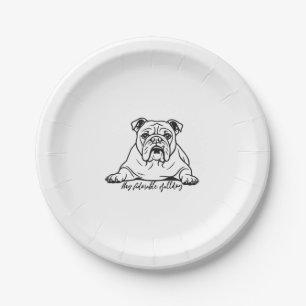 Assiettes En Carton Buldogue adorable