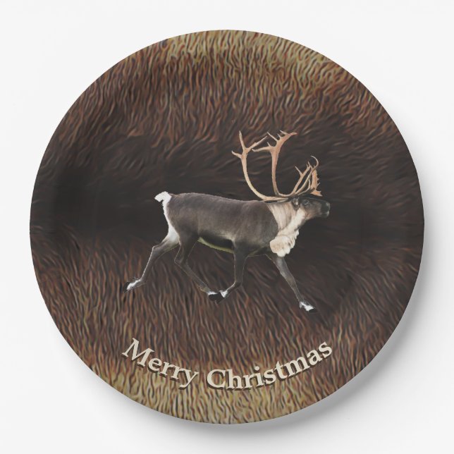 Assiettes En Carton Bull Caribou (Reindeer) (Devant)