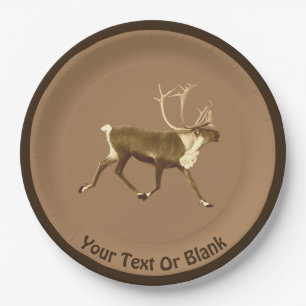 Assiettes En Carton Bull Caribou - Sepia