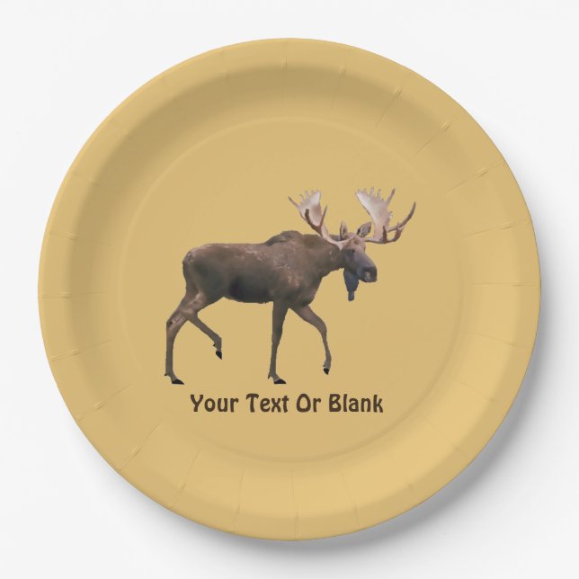 Assiettes En Carton Bull Moose (Devant)